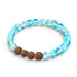 lueur karmique | Verre de sirène x Rudraksha | Bracelet Mala